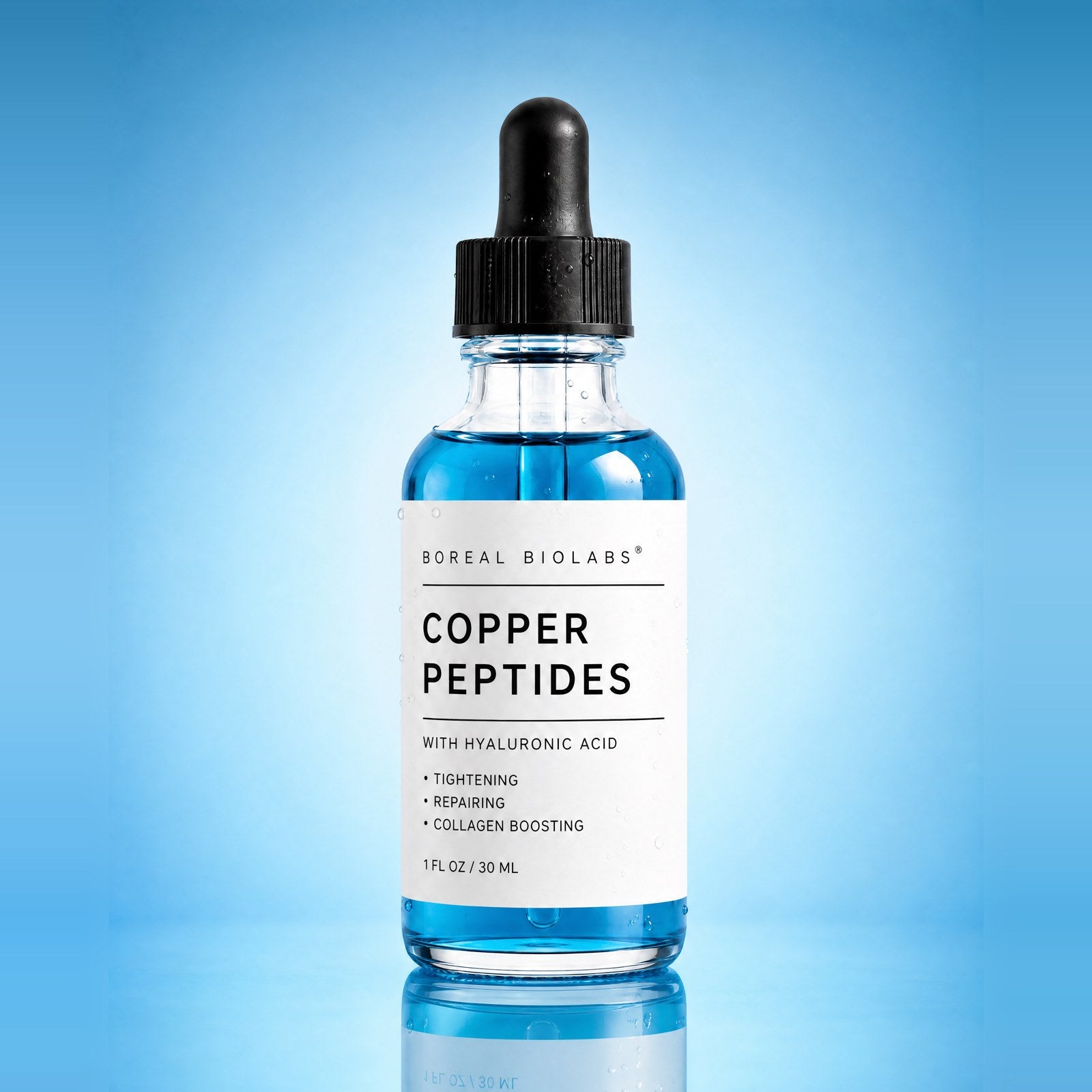 Boreal Biolabs copper peptide serum, 30 ml dropper bottle